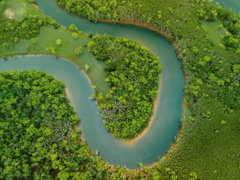 Imagem aérea da Amazônia